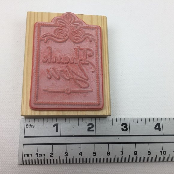 Thank You Rubber Stamp Craft Cardmaking Set 3 Scrapbooking Calligraphy - Picture 10 of 12